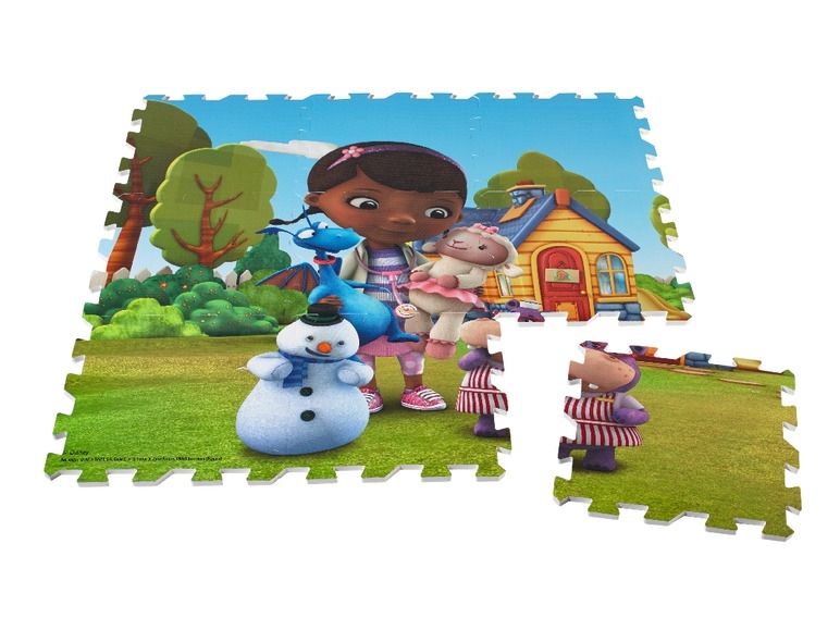 Tappeto Puzzle per bambini "Dottoressa peluche, Jake & i pirati dell'isola che non c'è, Minnie Mouse"
