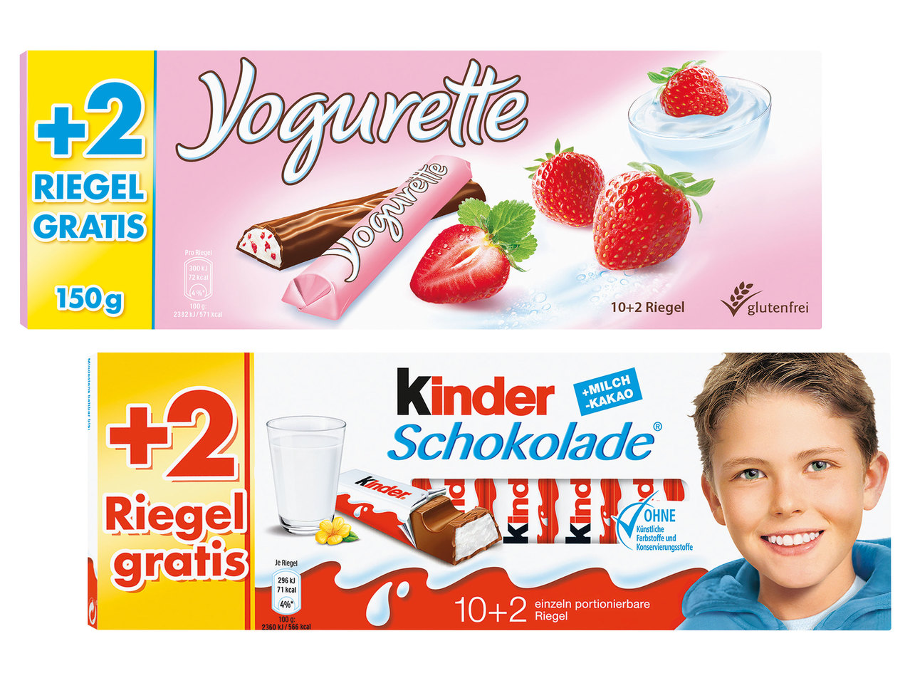 KINDER Schokolade/Yogurette