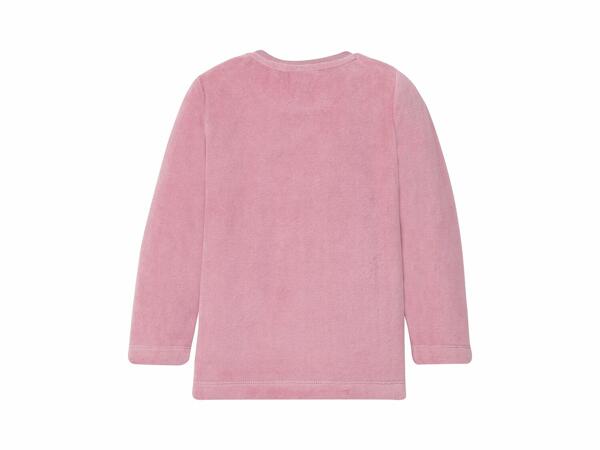 Pijama terciopelo rosado infantil