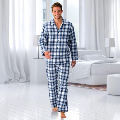 Flanellen pyjama voor heren