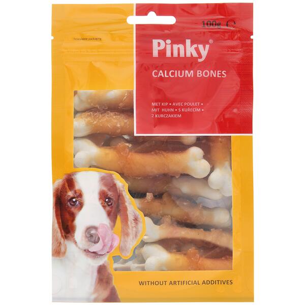 Snack pour chiens Calcium Bones Pinky