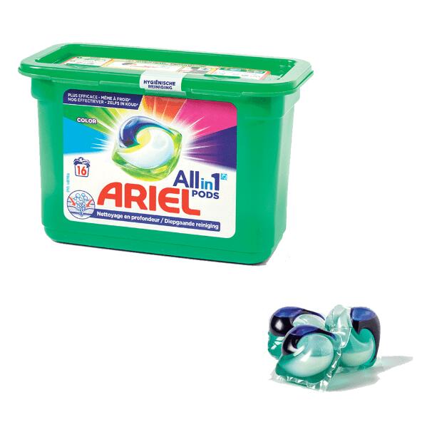 ARIEL(R) 				All-in-one pods color, 16 st.