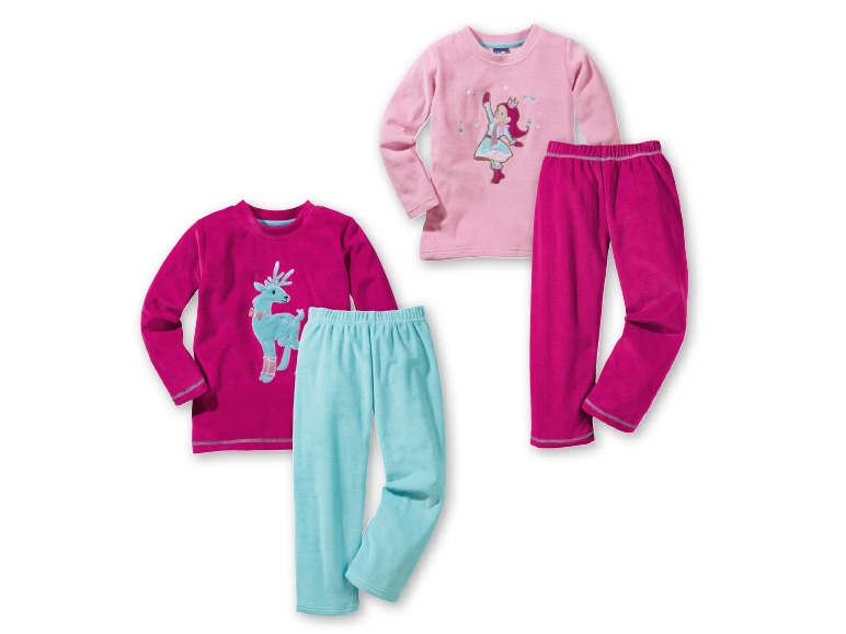 Lupilu Girls' Velour Pyjamas
