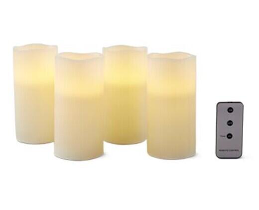 Merry Moments 
 4-Piece Flameless LED Candle Set