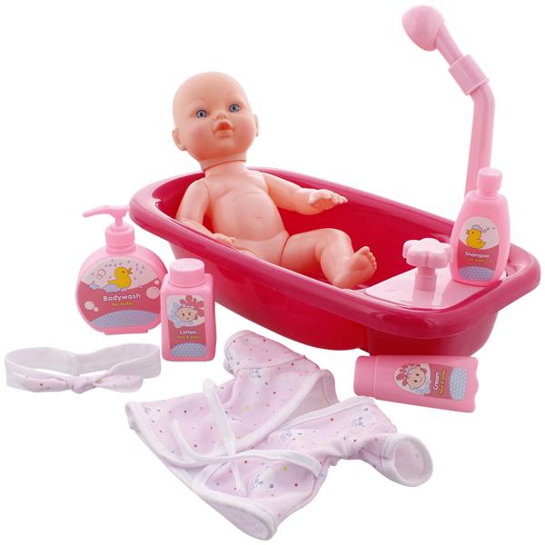 Poupée bébé dans sa baignoire Dolly Star