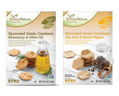 SimplyNature Sprouted Grain Crackers