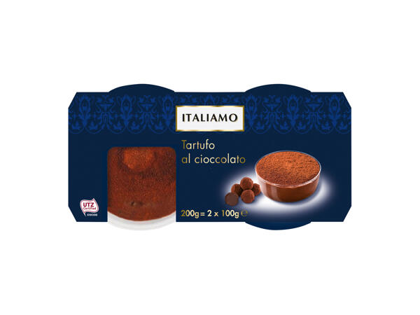 Tiramisù, truffle chocolate or cappuccino cup