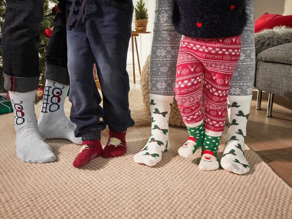 Calcetines navideños infantiles antideslizantes pack 2