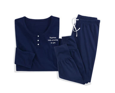 BLUE MOTION Damen-Schlafanzug, Baumwolle (Bio)
