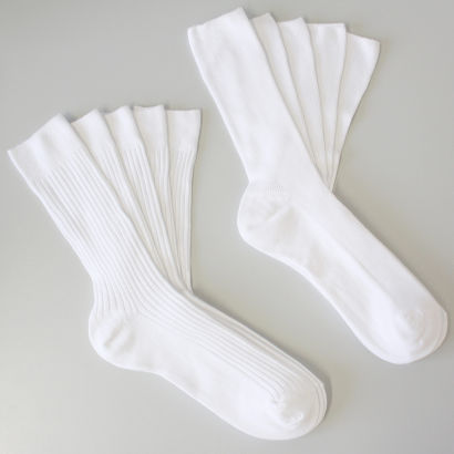 Witte sokken, 5 paar