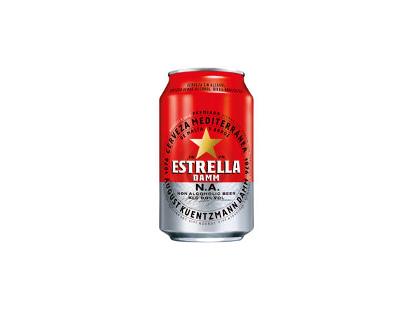 Estrella Damm alkoholfri öl 0,0%