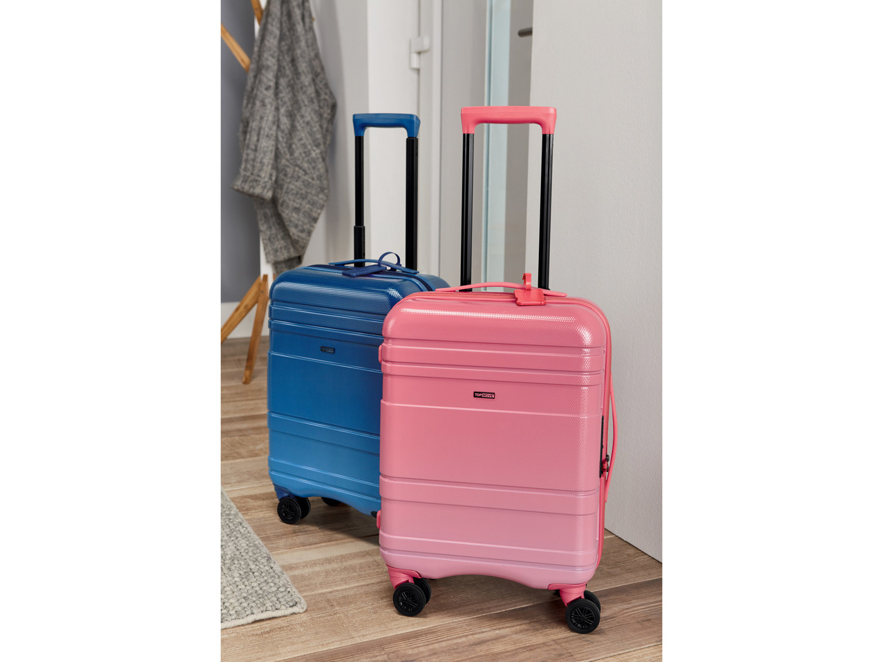 Polycarbonate Pink Suitcase 29L