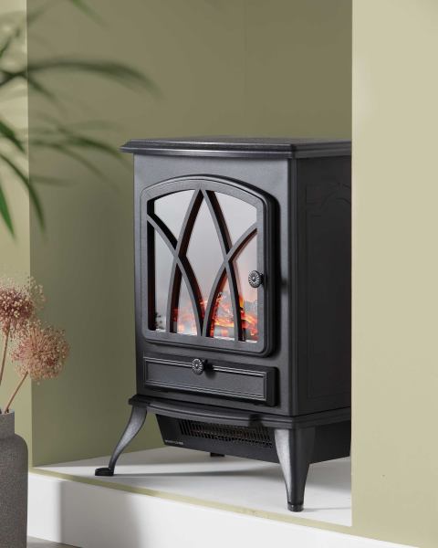 Easy Home Black Electric Stove