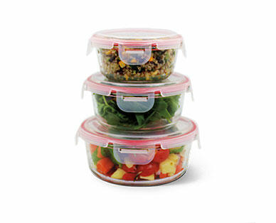 Crofton 6-Piece Glass Bowl Set with Snapping Lids