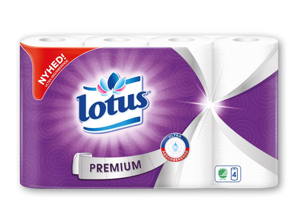 Køkkenrulle 3-lags eller Lotus toiletpapir