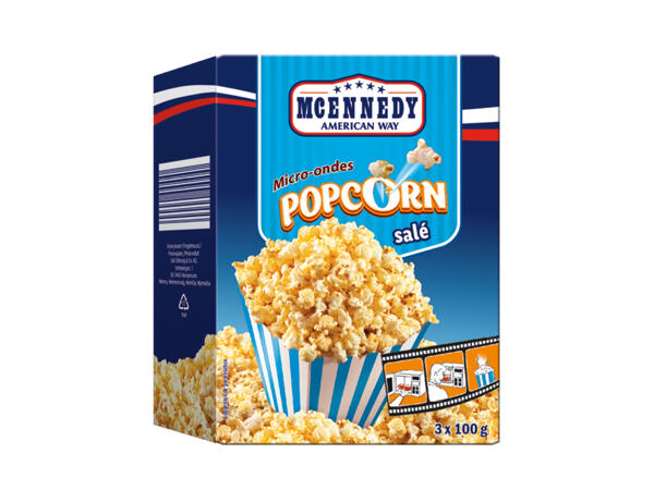 Popcorn micro-ondable salés