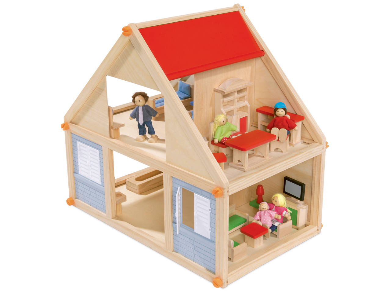 Maison de poupées en bois