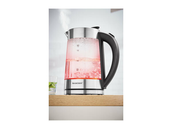 Silvercrest Colour-Changing Glass Kettle