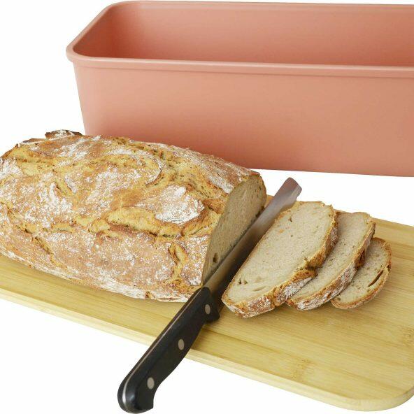 HOME CREATION KITCHEN(R) 				Boîte à pain avec planche à decouper