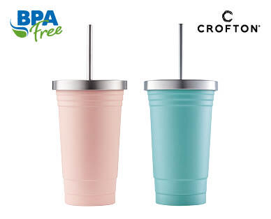 Insulated Smoothie Tumbler with Straw