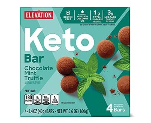 Elevation 
 Keto Bars Mint Chocolate Truffle or Vanilla Cupcake