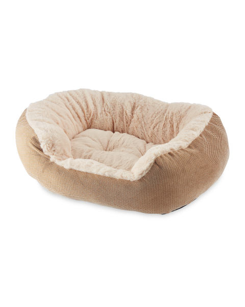 Brown Large Plush Pet Bed