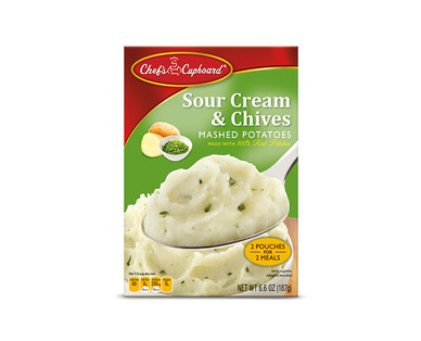 Chef's Cupboard Sour Cream & Chives or Butter & Herb Mashed Potatoes