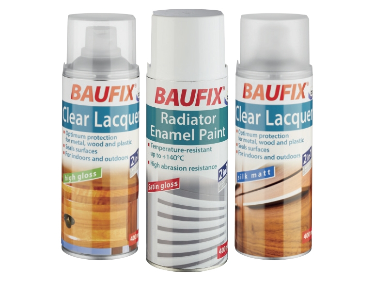 BAUFIX Clear Lacquer or Radiator Enamel Paint