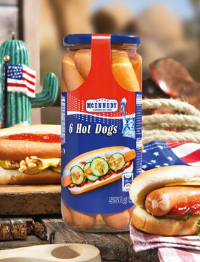 Saucisses fumées pour hot-dogs