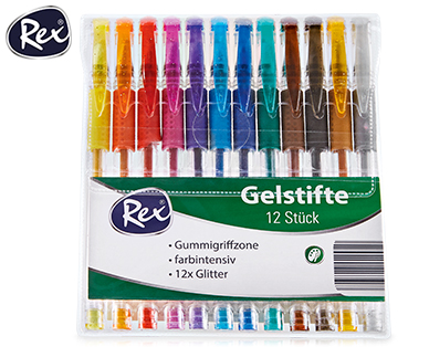 Rex(R) Gelstifte-Set, 12 Stück