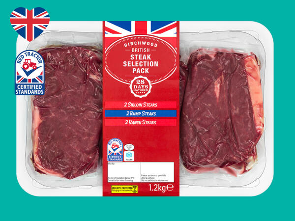 Birchwood 28-Day Matured British Steak Selection Pack