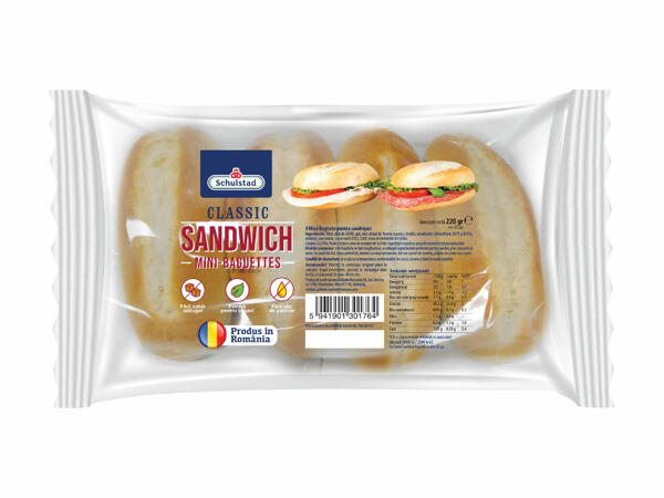 Mini baghete sandwich