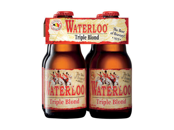 4 bières triple blonde Waterloo
