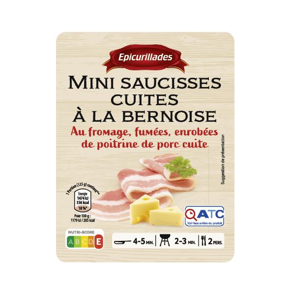 ÉPICURILLADES(R) 				Mini saucisses à la Bernoise