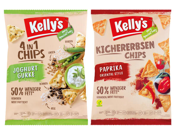 Kelly‘s Linsen-/Kichererbsen/ 4in1/Protein Chips