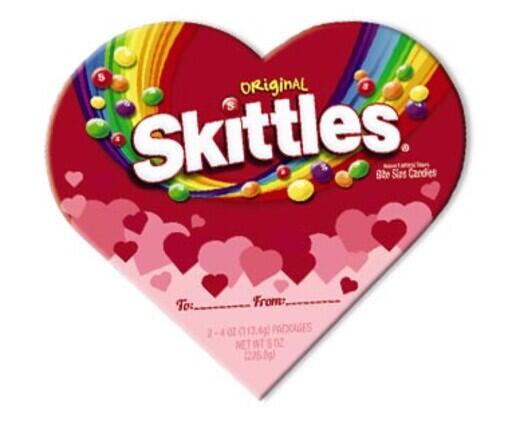 Skittles 
 Heart Box