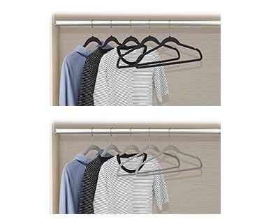 Easy Home 10-Pack Velvet Touch Hangers