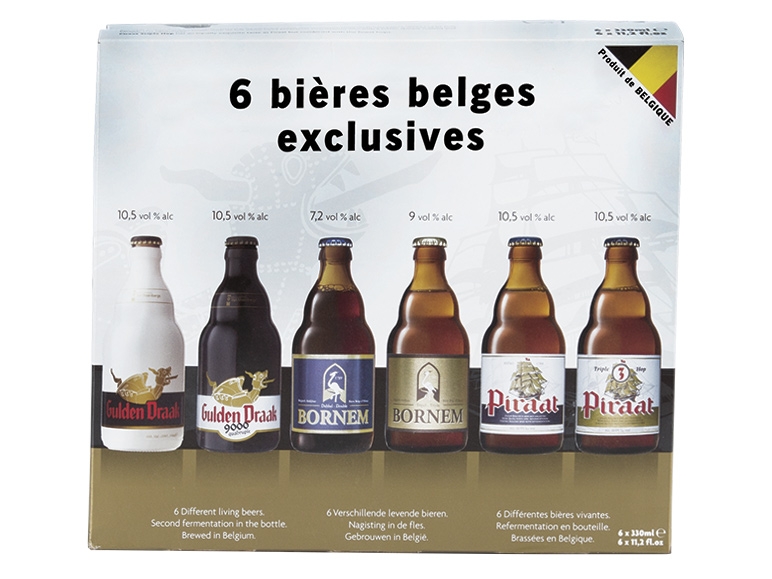 Assortiment de 6 bières belges