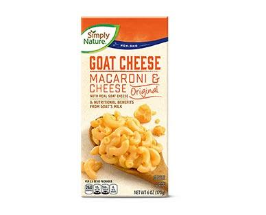 Simply Nature 
 Goat Cheese Deluxe Macaroni & Cheese or Shells & Cheese