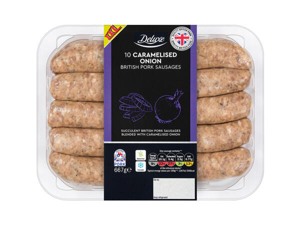 Deluxe Caramelised Onion Sausages