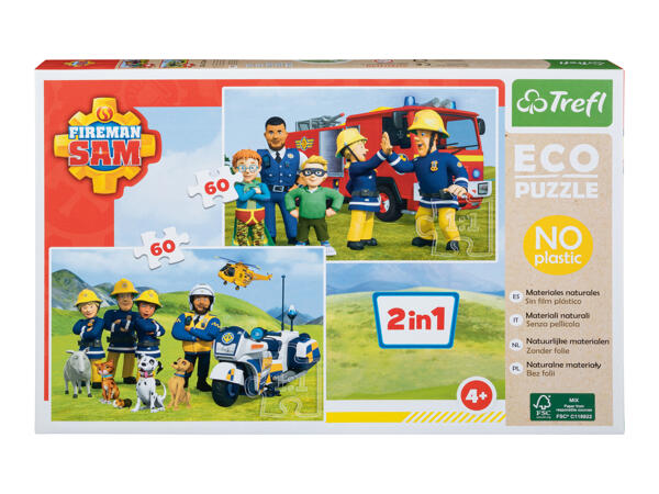 Puzzle 2 in 1 "Avengers, Peppa Pig, Sam il Pompiere, Paw Patrol"