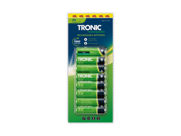 TRONIC(R) Genopladeligt batteri 8-pak