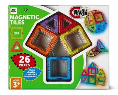 Bee Happy 
 26-Piece Magnetic Tiles