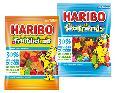 HARIBO Fruitilicious oder Sea Friends