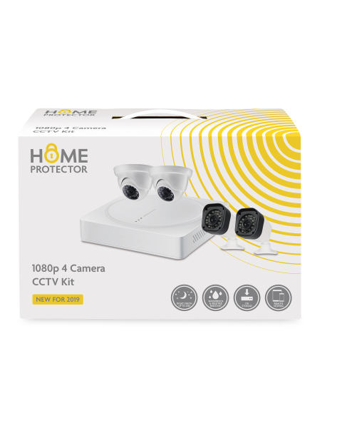 1080P 4 HD Camera Home CCTV Kit