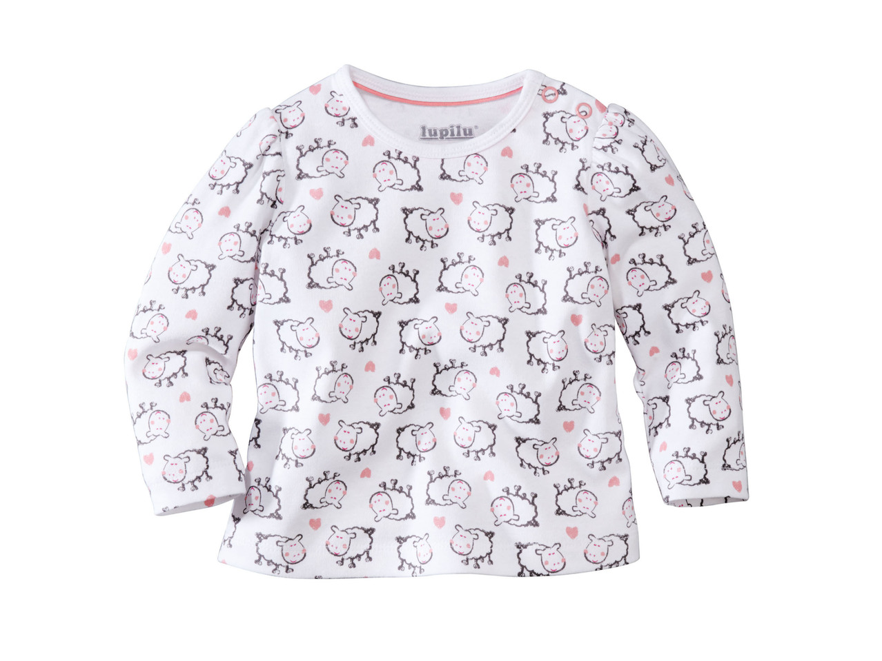 Girls' Long-Sleeved Baby Top, 2 pieces
