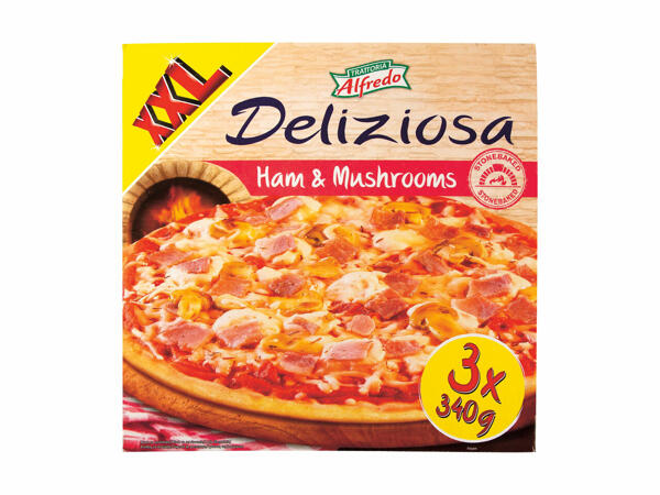 Pizza Mozzarella / șuncă și ciuperci