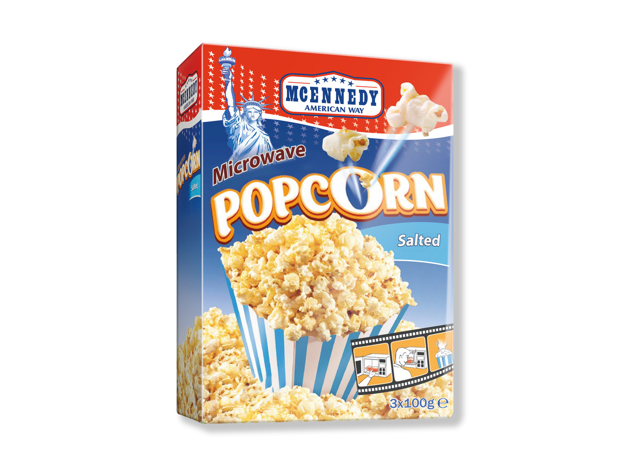 MCENNEDY Popcorn til mikroovn