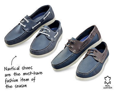 Men's Leather Boat Shoes