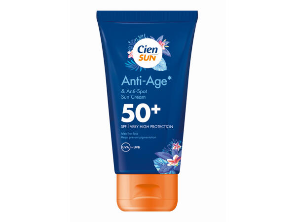 Crema solare Anti-Age 50+ o Anti-Age 30 con acido ialuronico